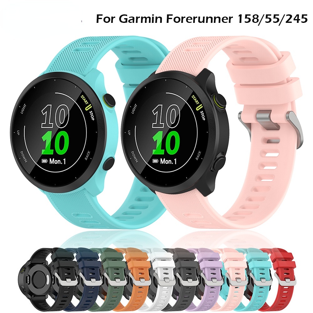 Dây Đeo Thay Thế 20mm Cho Đồng Hồ Garmin Forerunner 55 158 Band 245 245M 645