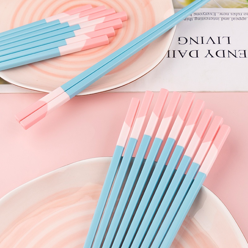 Đũa ăn màu morandi chống trơn trượt/ chống nấm mốc phù hợp làm quà tặng ngày lễ dùng cho nhà bếp