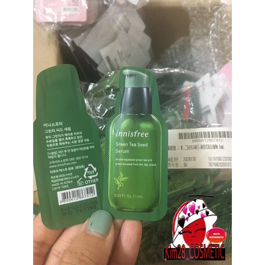 Sample Tinh Chất Dưỡng Từ Trà Xanh  Innisfree Green Tea Seed Serum