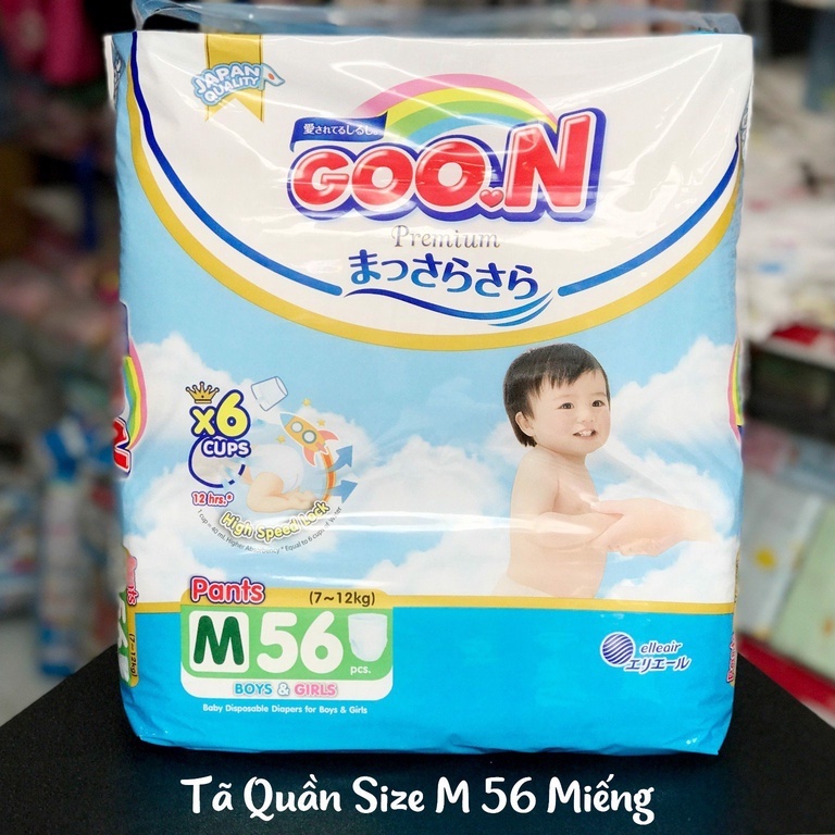 Tã quần Goo.N Premium size M 56 miếng (cho bé 7-12kg)