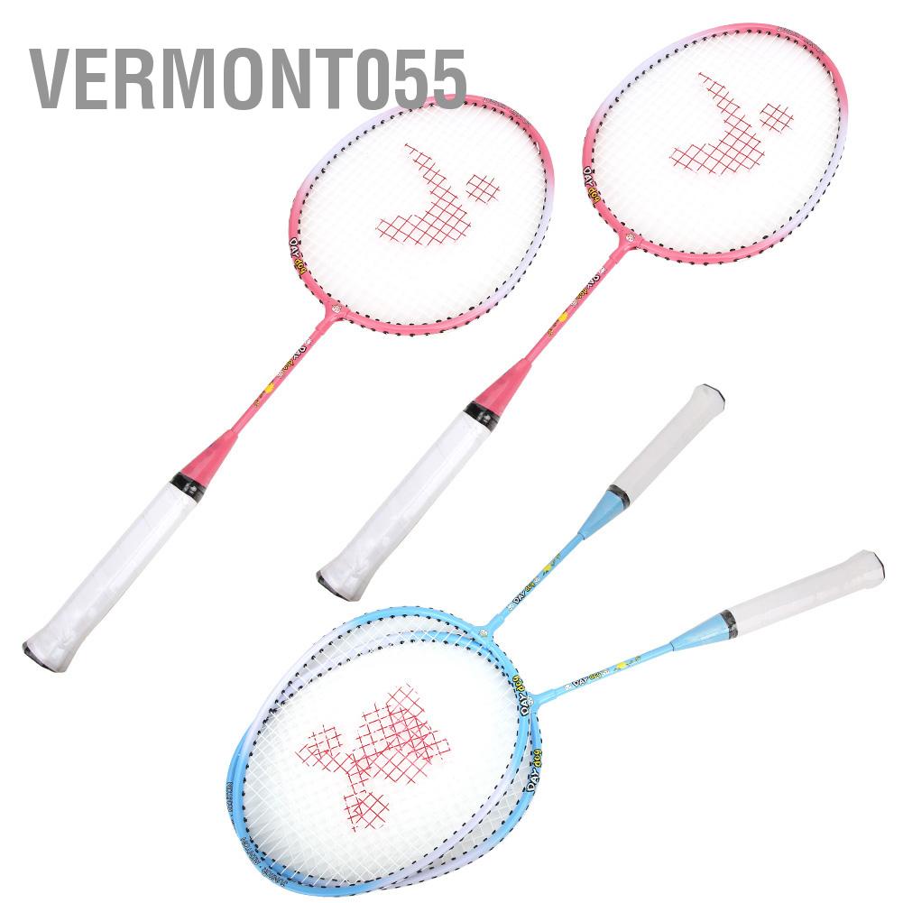 Vermont055 A Pair Aluminium Alloy Cartoon Children Badminton Racket Outdoor Sports Leisure Toy