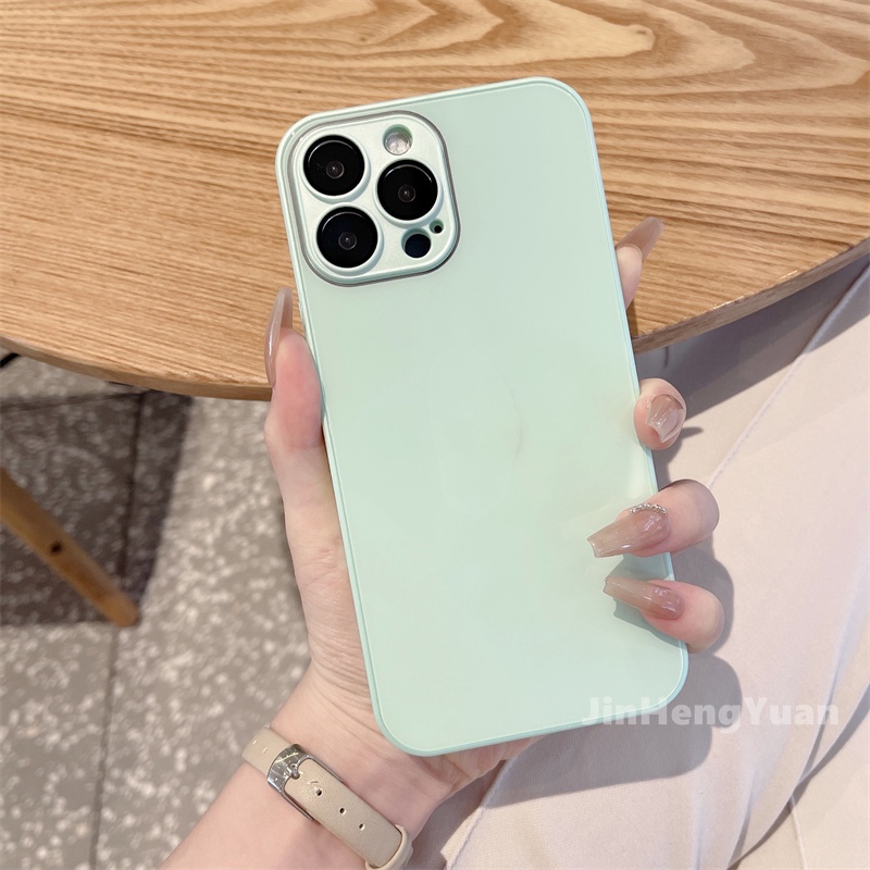 Ốp Điện Thoại Mặt Kính Sapphire Phiên Bản Nâng Cấp Bảo Vệ Ống Kính Cho Iphone 13 12 11 Pro Max