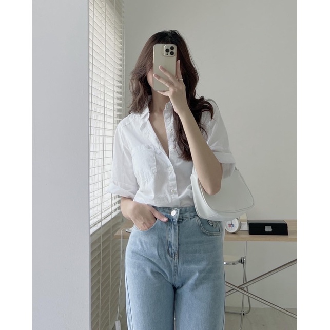 Sơ mi cộc tay basic