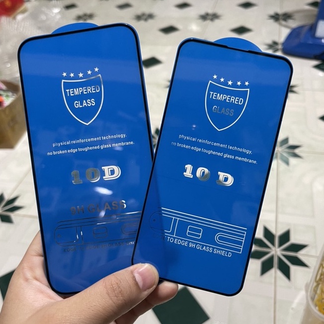 Dán Kính cường lực 10D cho iPhone 14, 14 Pro, 14 Plus, 14 Pro Max Full màn hình cao cấp