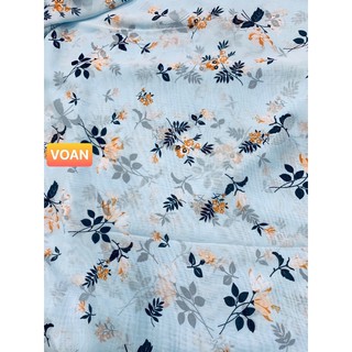 VẢI VOAN  HOA NHÍ - DÒNG VẢI THÔNG DỤNG - 1 MÉT X 1M5