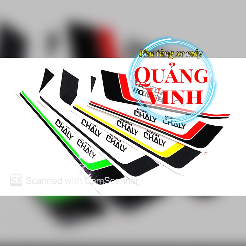 Tem Decal xe CHALY đủ màu