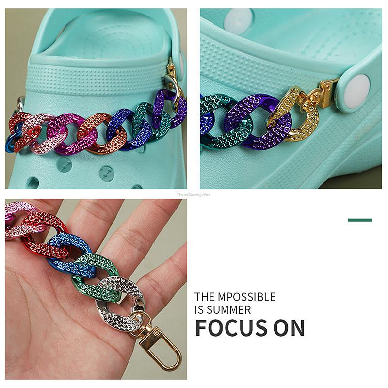 1 pcs Phụ Kiện Trang Trí Giày Thể Thao Bằng Acrylic Đính Đá DIY Có Thể Tháo Rời