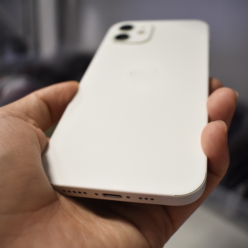 Nhãn Dán Màu Trắng Trơn Thời Trang Cho iPhone 6 6s X XR XS 7 8 Plus 11 12 13 14 Pro Max Mini SE2