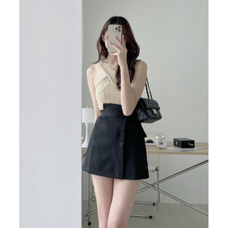 CV6002 Chân váy khuy lệch chất mát Audrey