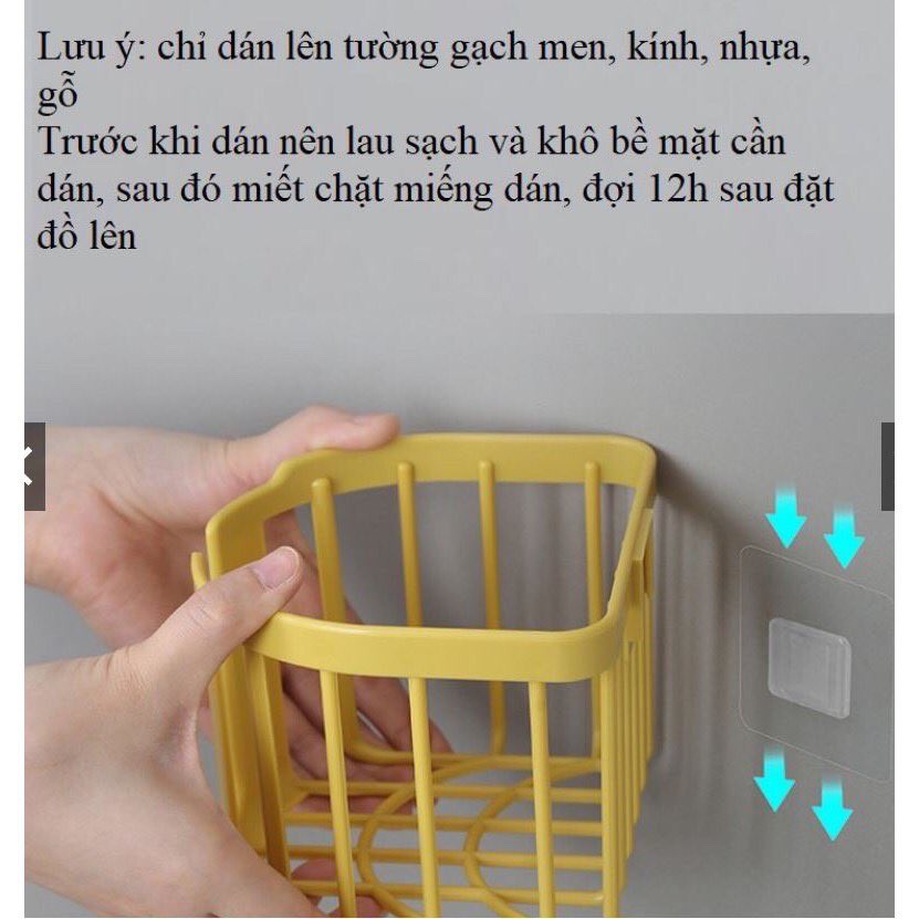 hộp đựng giấy, giỏ nhựa đựng giấy vệ sinh dán tường siêu tiện ích dùng cho gia đình rẻ