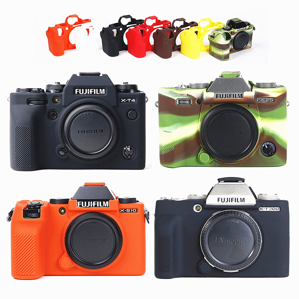 Ốp Điện Thoại Silicone Cho Fujifilm X-S10 XS10 X-T200 X-T100 XT200 X-T30 II XT30 XT30II X-A7 XA7 X-T20 X-T10 XT100