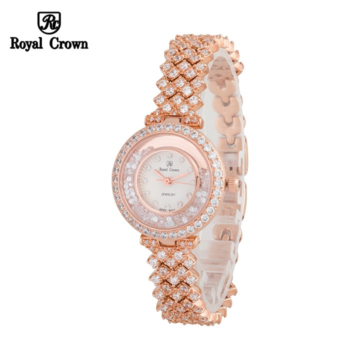 Đồng Hồ Nữ Chính Hãng Royal Crown 2606L Jewerry Rose Gold