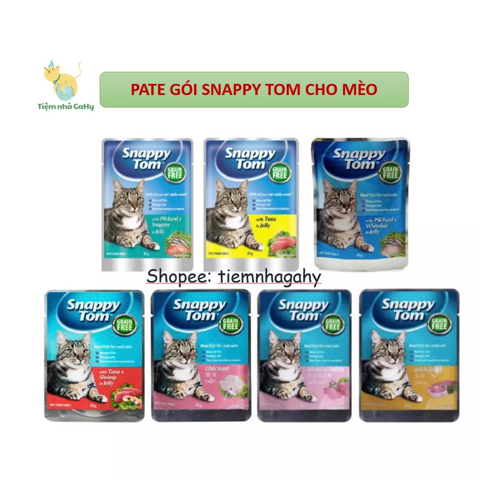 Pate Snappy Tom gói 85gr