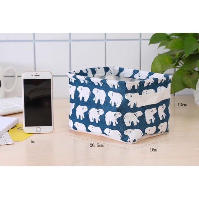 [GIAO NGẪU NHIÊN] GIỎ VẢI ĐỰNG ĐỒ CÁ NHÂN ĐỂ BÁN XINK. Kích thước 20x 10x 15cm