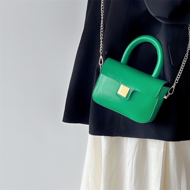 Túi Đeo Vai Mini Màu Trơn Thiết Kế Đơn Giản Thời Trang Cho Nữ 2022