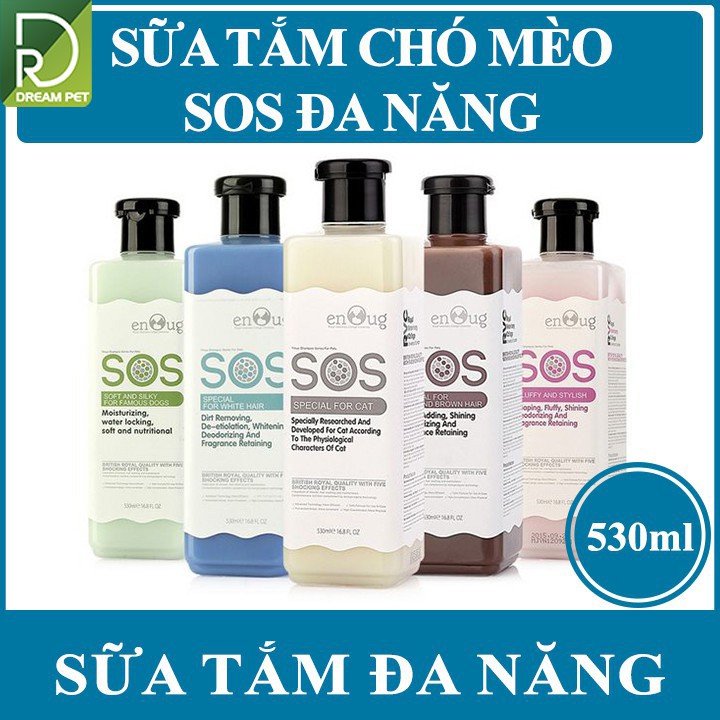 SỮA TẮM CHÓ MÈO SOS 530ml - SỮA TẮM THÚ CƯNG [ CHÍNH HÃNG ]