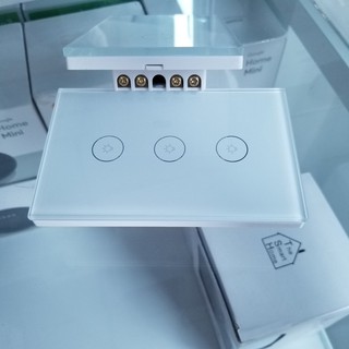Công tắc cảm ứng Tuya Wifi 2 nút hình chữ nhật