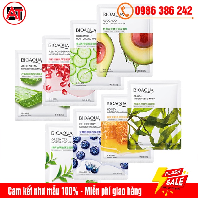 Mặt Nạ Giấy Trái Cây BIOAQUA 25ml - Dưỡng Da, Cấp Ẩm, Làm Dịu, Phục Hồi Dấu Hiệu Da Kích Ứng, Ửng Đỏ, Tăng Độ Rạng Rỡ | BigBuy360 - bigbuy360.vn