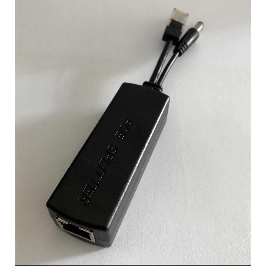 Cáp chuyển đổi PoE Splitter 48V to 12V 1A-2A
