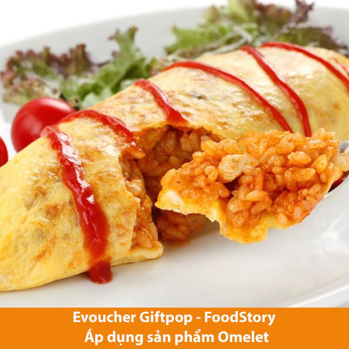 Miền Bắc [Evoucher] Phiếu quà tặng sử dụng món Cơm Trứng Omelet tại cửa hàng Food Story trị giá 100.000 VNĐ