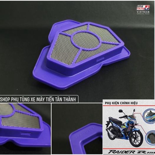 Lọc gió UMA Racing  ex150 ex135 Winner, Sonic, Vario, Click, PCX, AB125, ShMode/ SATRIA FI