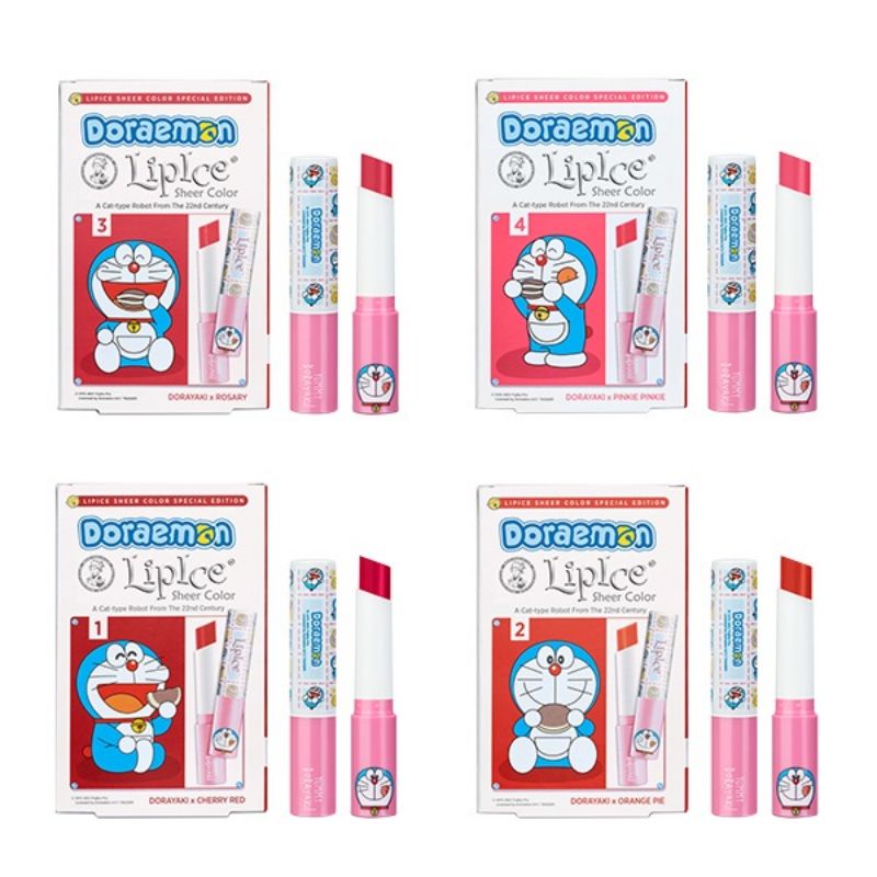 Son dưỡng Doraemon Lipice Sheer Color có màu 2.4g (HSD 05/24)