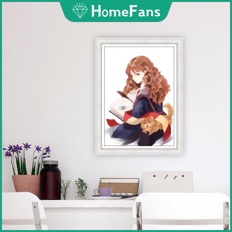 Bộ Tranh Đính Đá 5D Tự Làm Hình Harry Potter 30x40cm/40x50cm Trang Trí Nhà Cửa