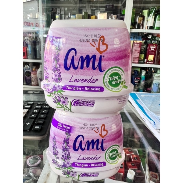 sáp thơm để  để phòng Ami lavender  hương thư giãn dễ chịu 200g   bán chạy nhất  chong các loại sáp thơm