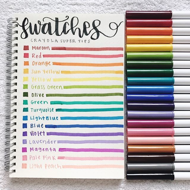 [Lẻ] Bút Marker Crayola Super Tips 20 màu viết thư pháp, bullet journal - ALT054