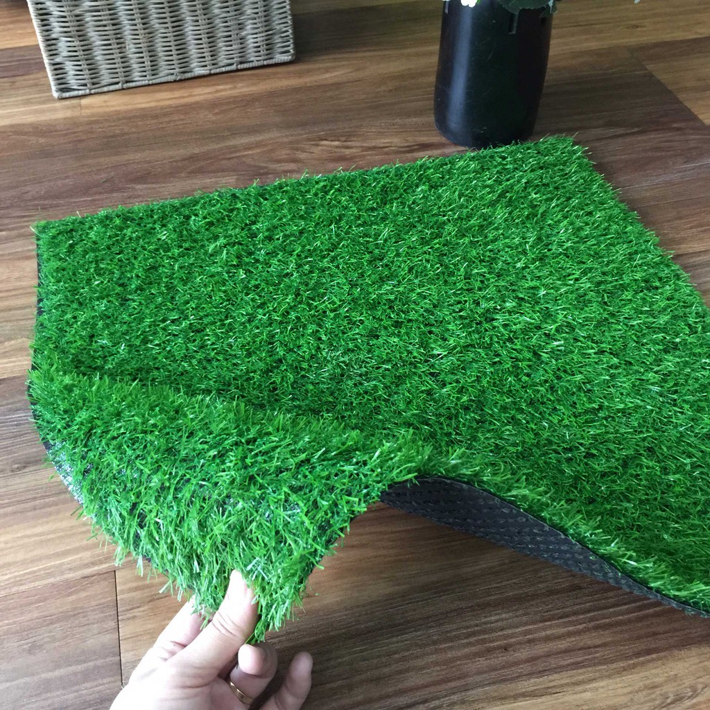 [ 0.5M X 0.5M ] Tấm cỏ nhựa 2cm - thảm cỏ nhân tạo cao cấp đế dày