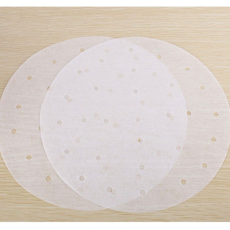 Giấy Nến Đục Lỗ Lót Nồi Chiên Không Dầu Tệp 100 tờ