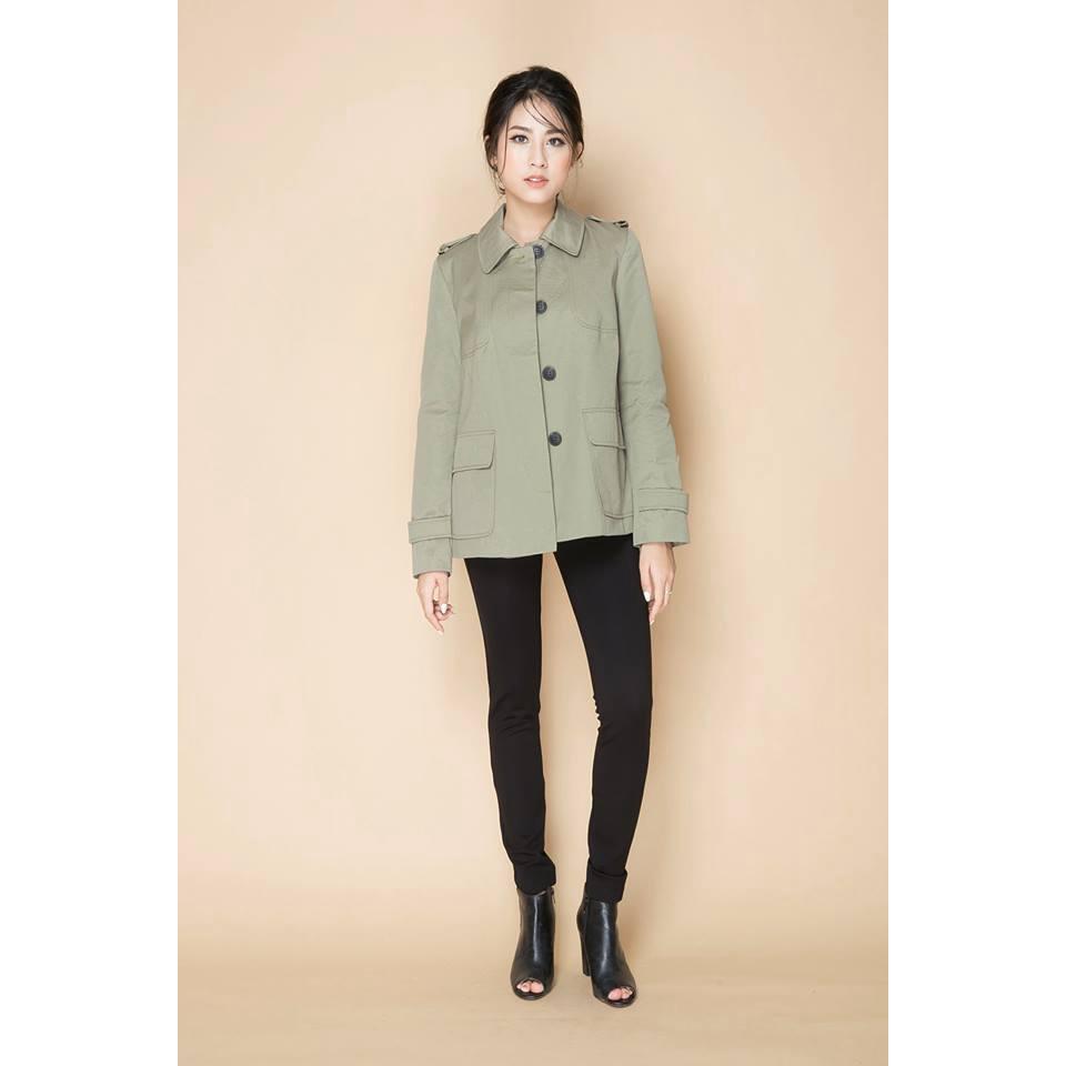 Áo Trench coat nữ Next xanh nhạt