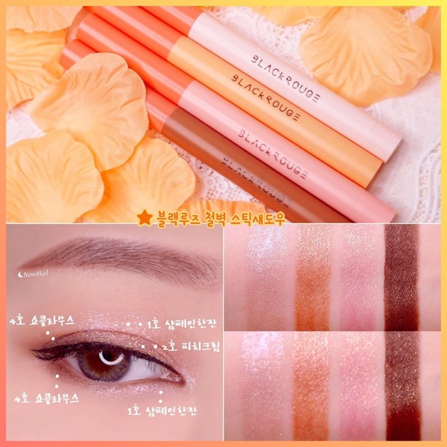 Màu mắt Black Rouge Power Proof Stick Shadow