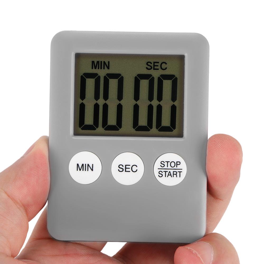 Fashion Simple Super Thin LCD Digital Screen Kitchen Timer Square Cooking Timer Count Up Countdown Alarm with burang