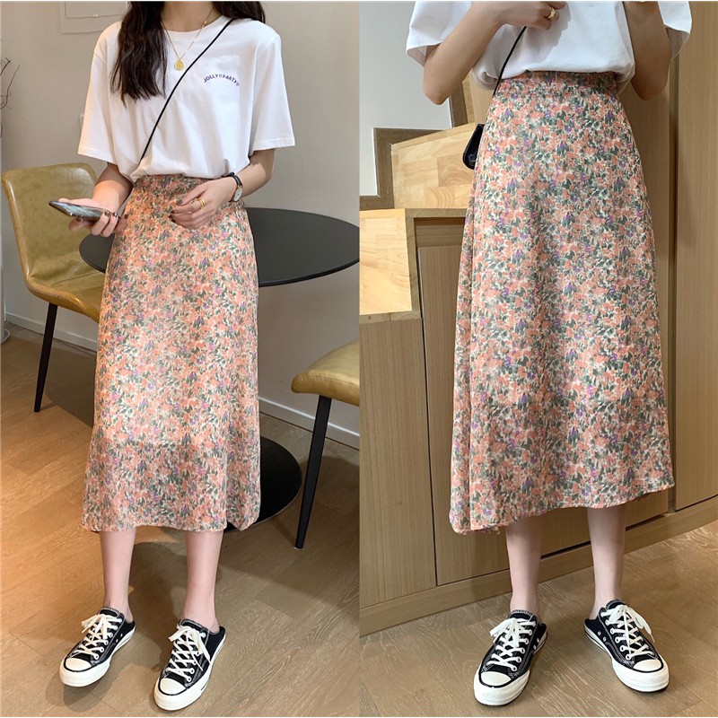 🚛[FREESHIP] Chân váy midi hoa nhí Ulzzang (hàng QC) - ẢNH THẬT TỰ CHỤP | BigBuy360 - bigbuy360.vn