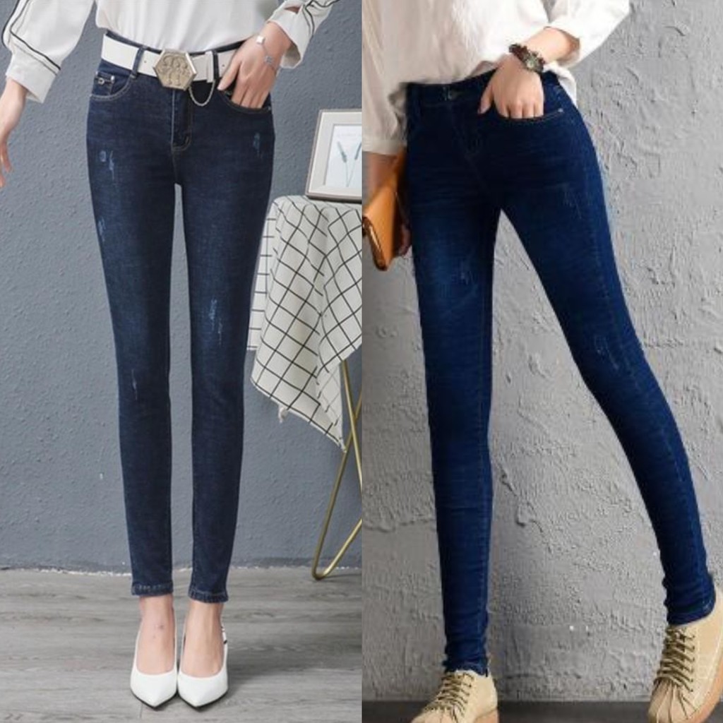 QUẦN JEAN NỮ LƯNG CAO CÀO NHẸ VẢI CO GIÃN CAO CẤP SIZE 25-35