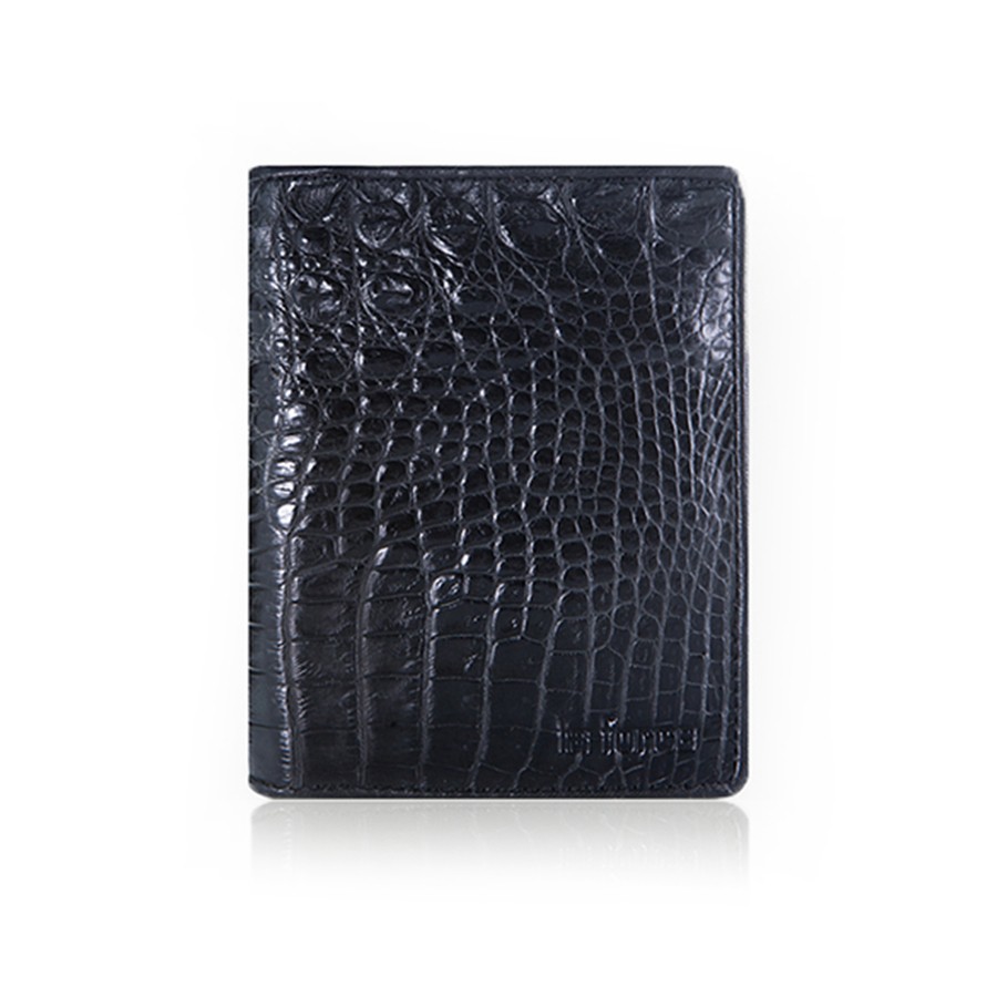 Ví Nam LAFORCE Da Cá Sấu Dáng Đứng VLA1100D-H-D Tặng Tất UNIQLO Chính Hãng