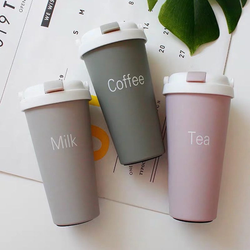 Bình giữ nhiệt BINCOO thể tích 500ML có ống hút đi kèm, quai xách, phù hợp uống trà, cafe,không đổ mồ hôi (BN03)