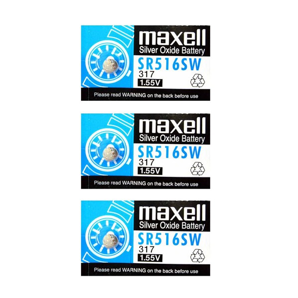 Pin đồng hồ sr516 maxell 1.55v - 10 viên