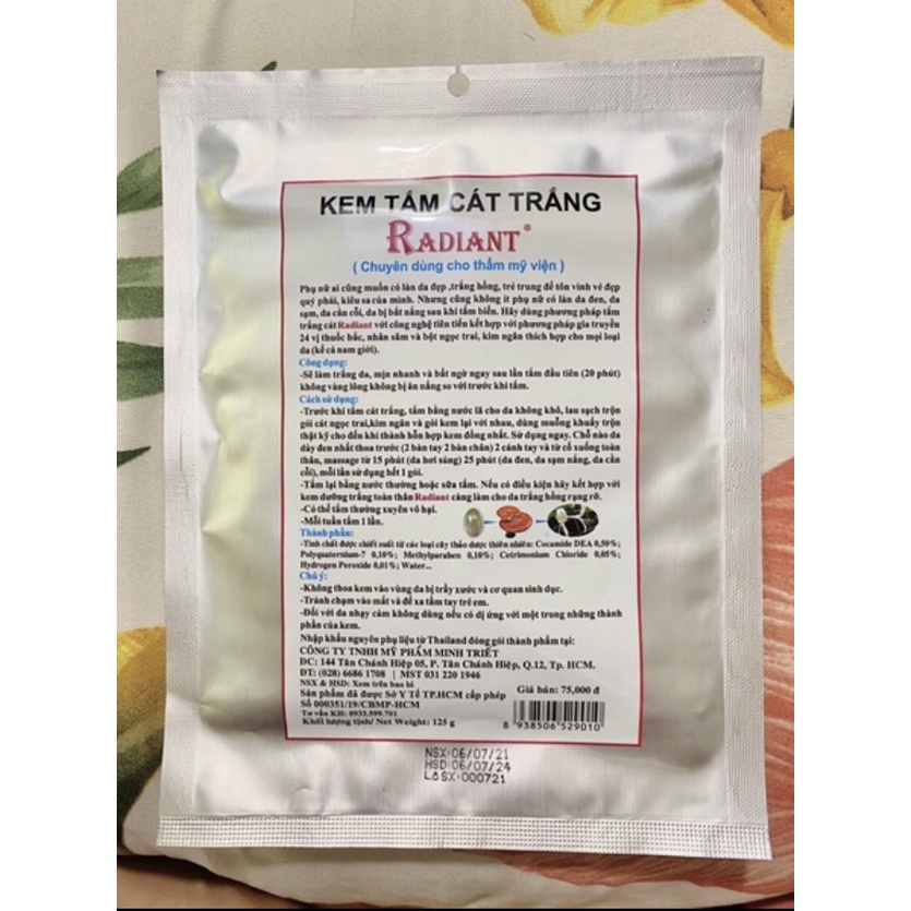 Tắm Trắng Ngọc Trai Radiant 125g