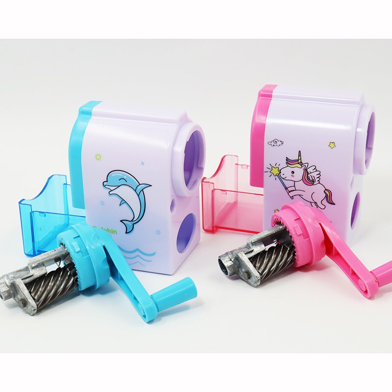 Gọt bút chì quay tay tiện dụng cho bé, xoáy bút chì có quay tay cầm hình kute_hàng chuẩn đẹp cho bé