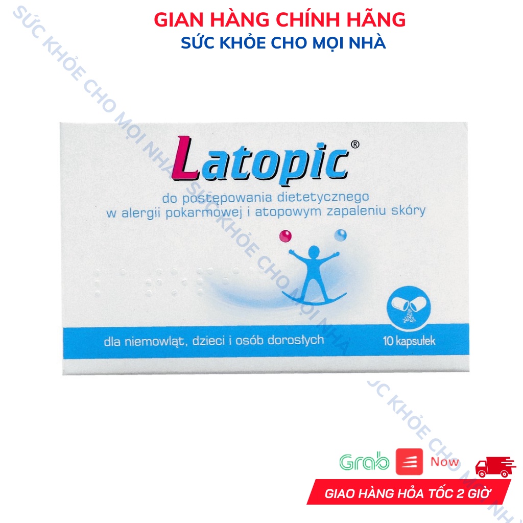 Latopic viên uống Probiotics cho bé viêm da cơ địa từ 1 ngày tuổi - BN105