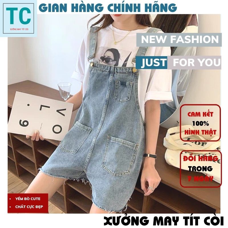 (ẢNH THẬT) yếm nữ 💚quần yếm jean nữ ,jean nữ cực xinh ,phong cách bánh bèo, vintage ,trẻ trung hàn quốc ulzzang TÍT CÒI | BigBuy360 - bigbuy360.vn