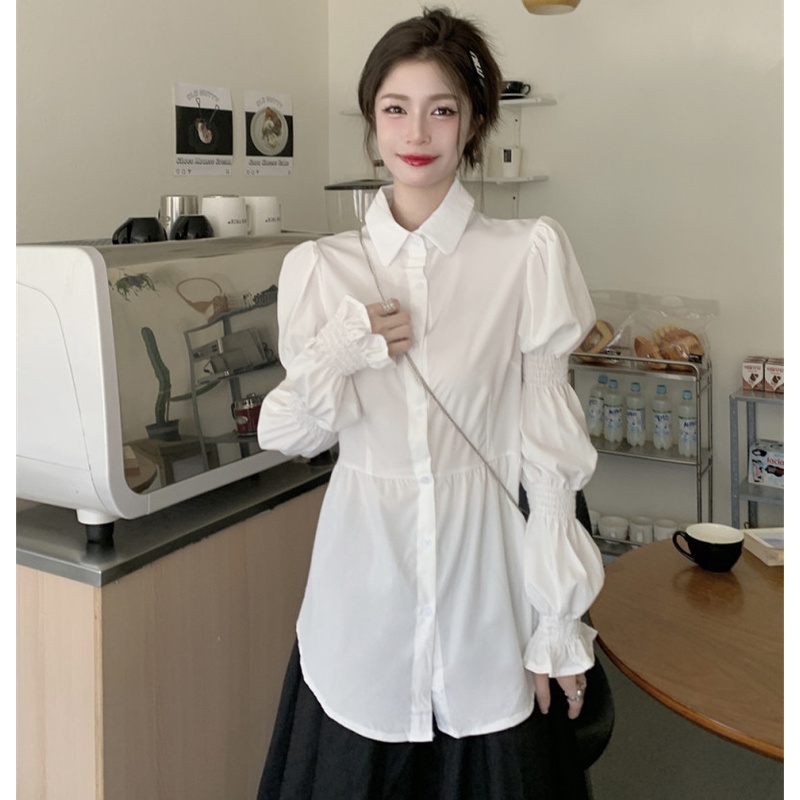 Set Áo Sơ Mi Và Chân Váy Lưng Cao Thời Trang Cho Nữ