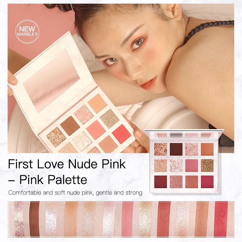 [Hàng mới về] Bảng phấn mắt VENUS MARBLE 12 màu lỳ/ màu nhũ lấp lánh 12g phấn mắt nhũ | BigBuy360 - bigbuy360.vn