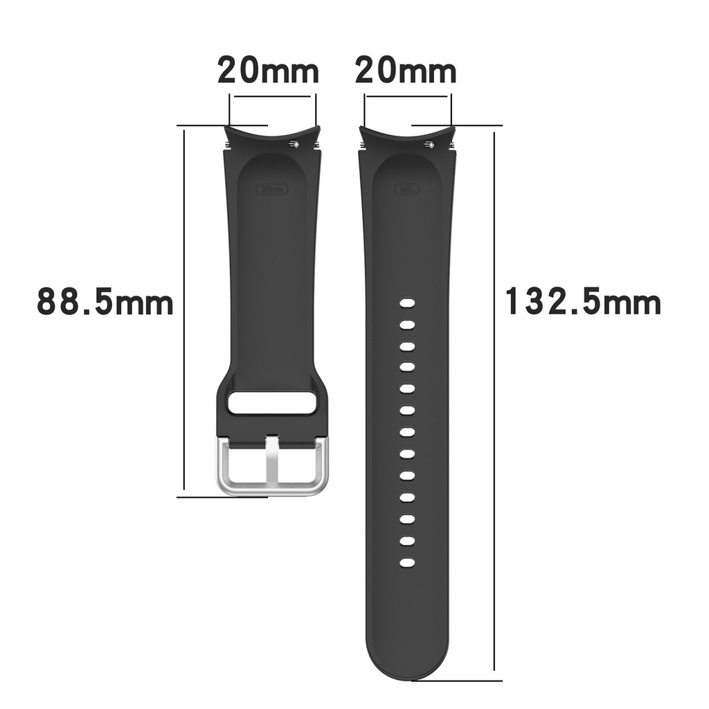 Dây Đeo Thay Thế Chất Liệu Silicon Màu Trơn Cho Samsung Galaxy Watch 5 5Pro