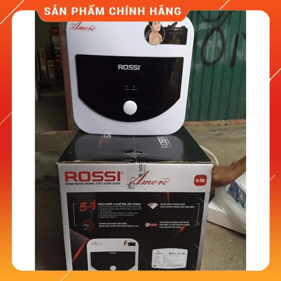 Bình nóng lạnh Rossi vuông RA15SQ 15L | RA20SQ 20L | RA30SQ 30L, Hàng chính hãng - Bảo hành 7 năm