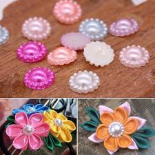 10g cỡ 9mm hạt trai cúc áo hạt trai hoa tương đương 100 viên nguyên liệu làm thủ công handmade trang trí slime