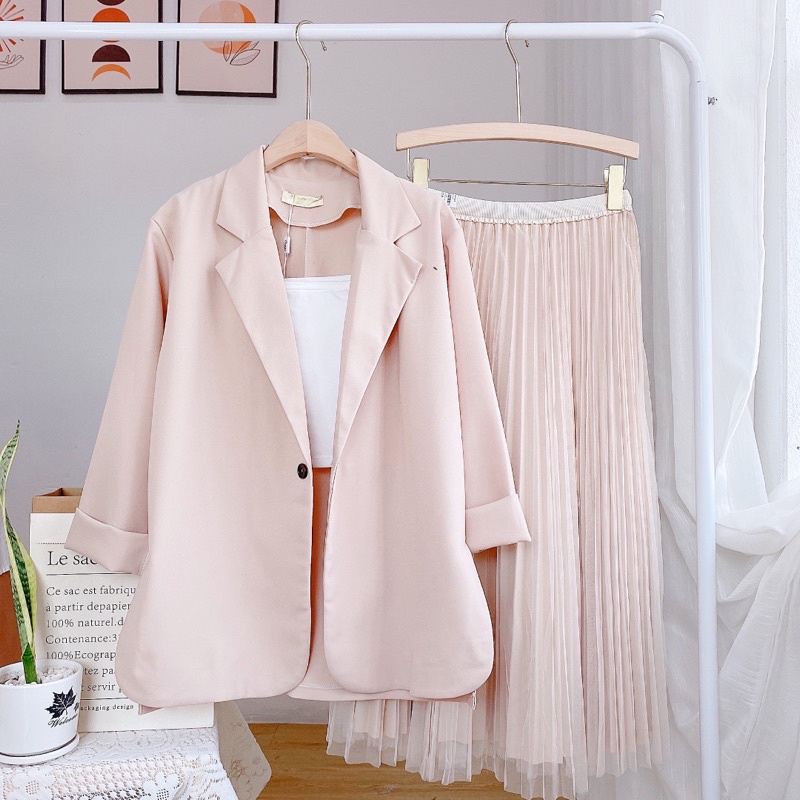 Blazer vạt xẻ 2 bên