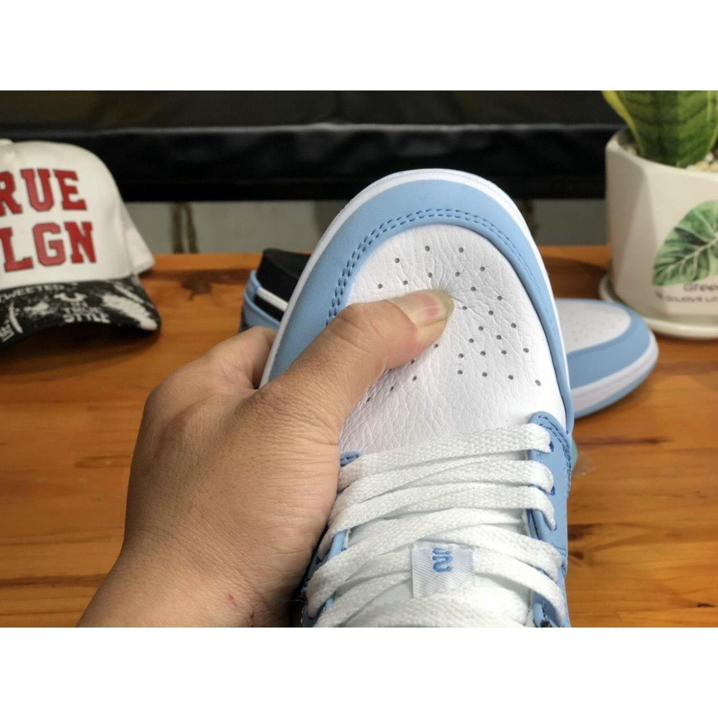 Giày jordan cổ thấp univer city, jordan cổ thấp xanh blue bản sịn hot